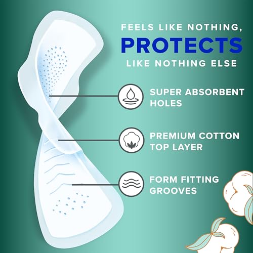 Always Pure Cotton Pads With Flexfoam Pads Size 5 Extra Heavy Overnight Absorbency For Nighttime Use With Wings 18 Count
