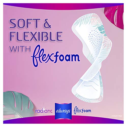 Always Radiant Scented Heavy Feminine Pads with Wings for Night Use